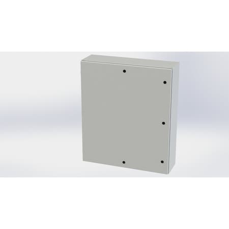 Saginaw Control & Engineering 1/4 Turn Latch Electrical Enclosures, 42 in H, 10 in D, 36 in W, NEMA 3R, 4, 12, 13, Carbon Steel SCE-42EL3610LPLG
